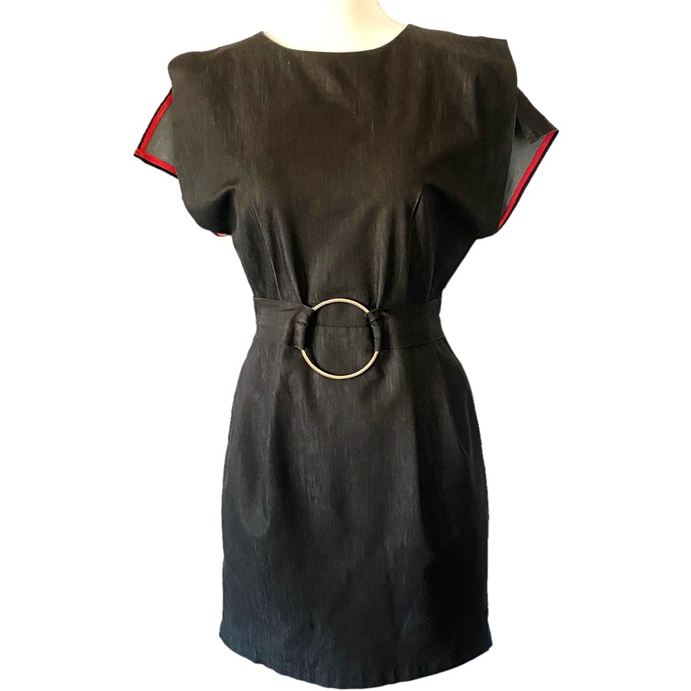 MYSTIC Los Angeles Dress in Black Denim Sz M
